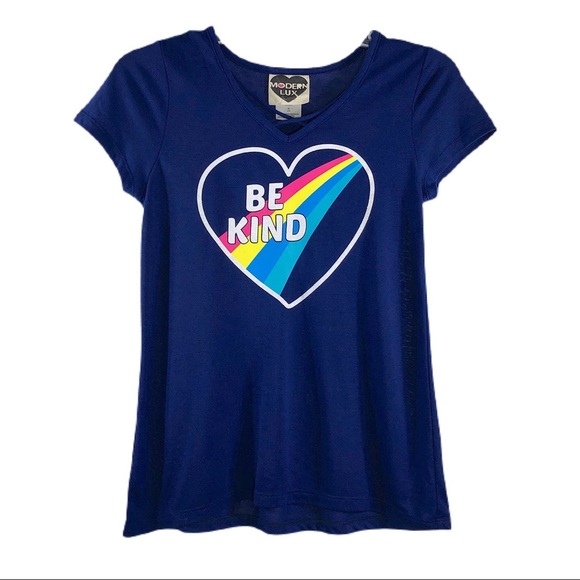 Modern Lux “Be Kind” Kindness Heart Tee - Picture 1 of 7